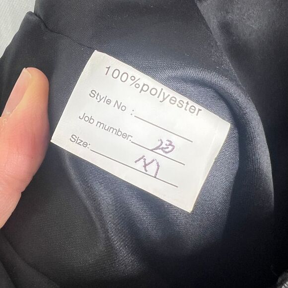 Black Vneck Embroidered Floral Tulle Fit &‎ Flare Formal Homecoming Dress Sz SM - Picture 9 of 11